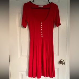 Red stretchy dress